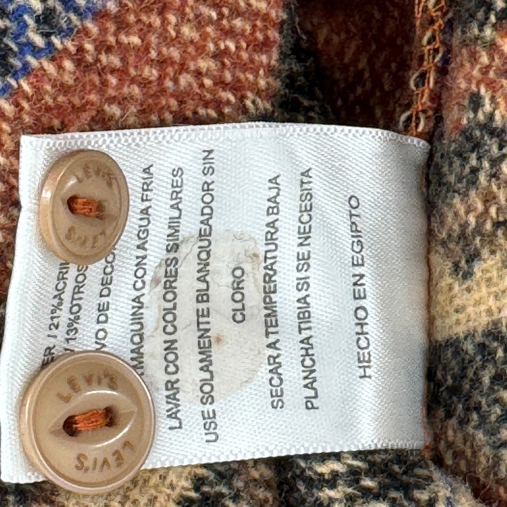 Levi's Multicolor Aztec-Pattern Lightweight Shirt Jacket - Brown Rust Blue - Picture 8 of 11